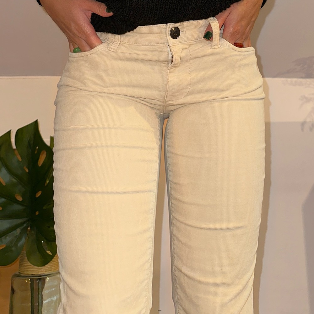 J. Crew Curdoroy Jeans in Cream